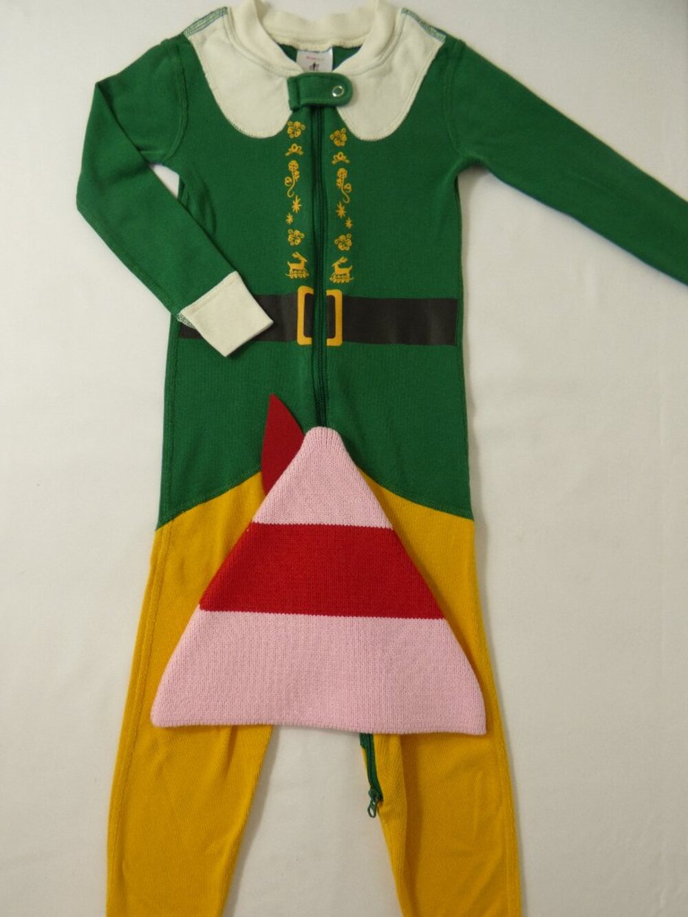 Hanna Andersson Buddy the Elf Costume Pajamas with Hat, Size 3T